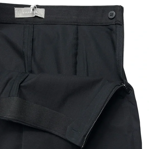 NWT Everlane The Bi-Stretch Side Zip Ankle Work Pant • Size 8 • Black - Picture 8 of 14